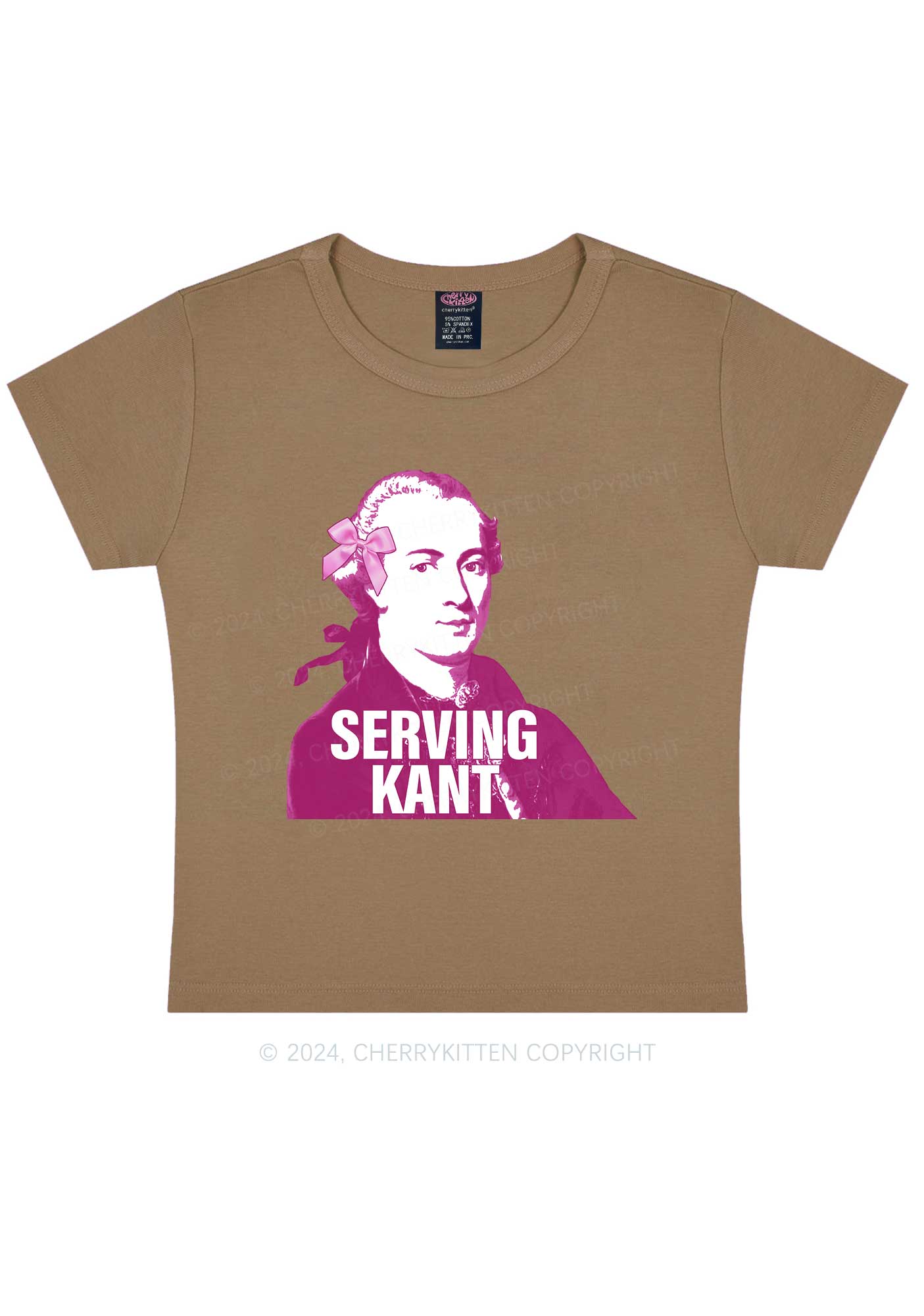 Serving Kant Y2K Baby Tee Cherrykitten
