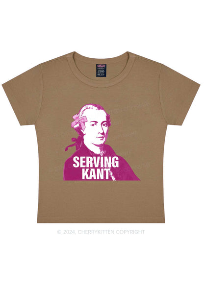 Serving Kant Y2K Baby Tee Cherrykitten
