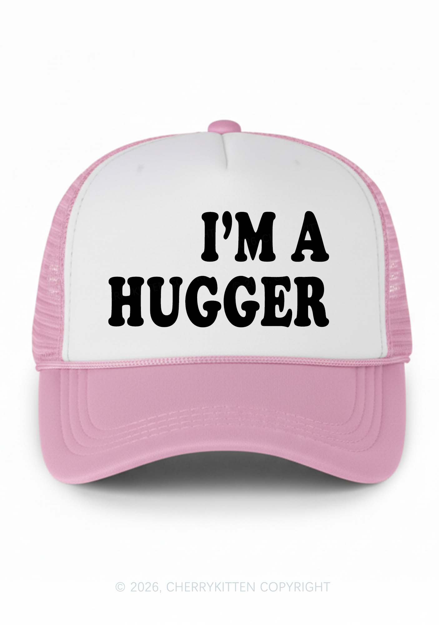 Im A Hugger Y2K Colorblock Trucker Hat Cherrykitten