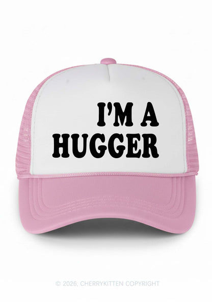 Im A Hugger Y2K Colorblock Trucker Hat Cherrykitten