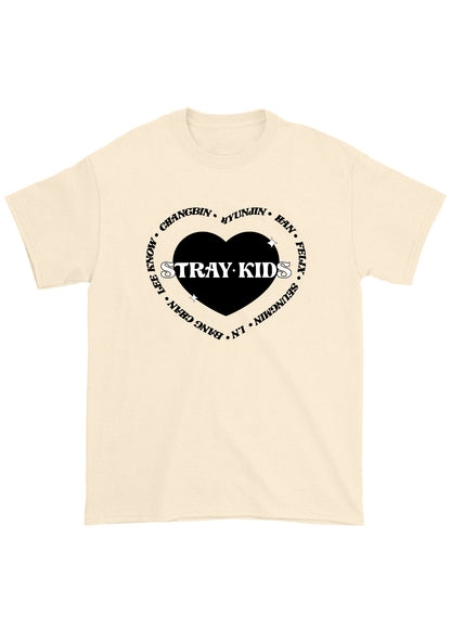 Skz Member List Heart Skz Kpop Chunky Shirt