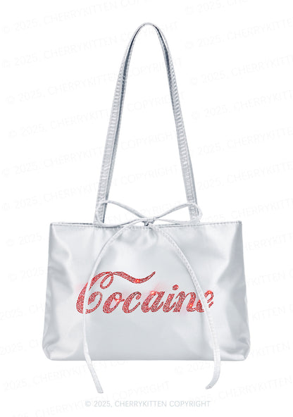 Rhinestone Special Cola Y2K Satin Bags Cherrykitten
