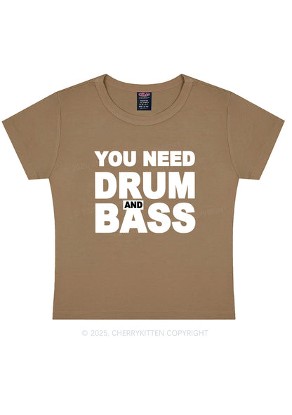 Need Drum And Bass Y2K Baby Tee Cherrykitten