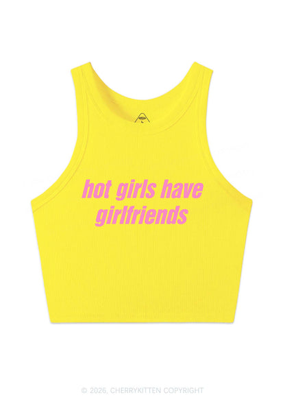 Hot Girls Have Girlfriends Pride Y2K Crop Tank Top Cherrykitten