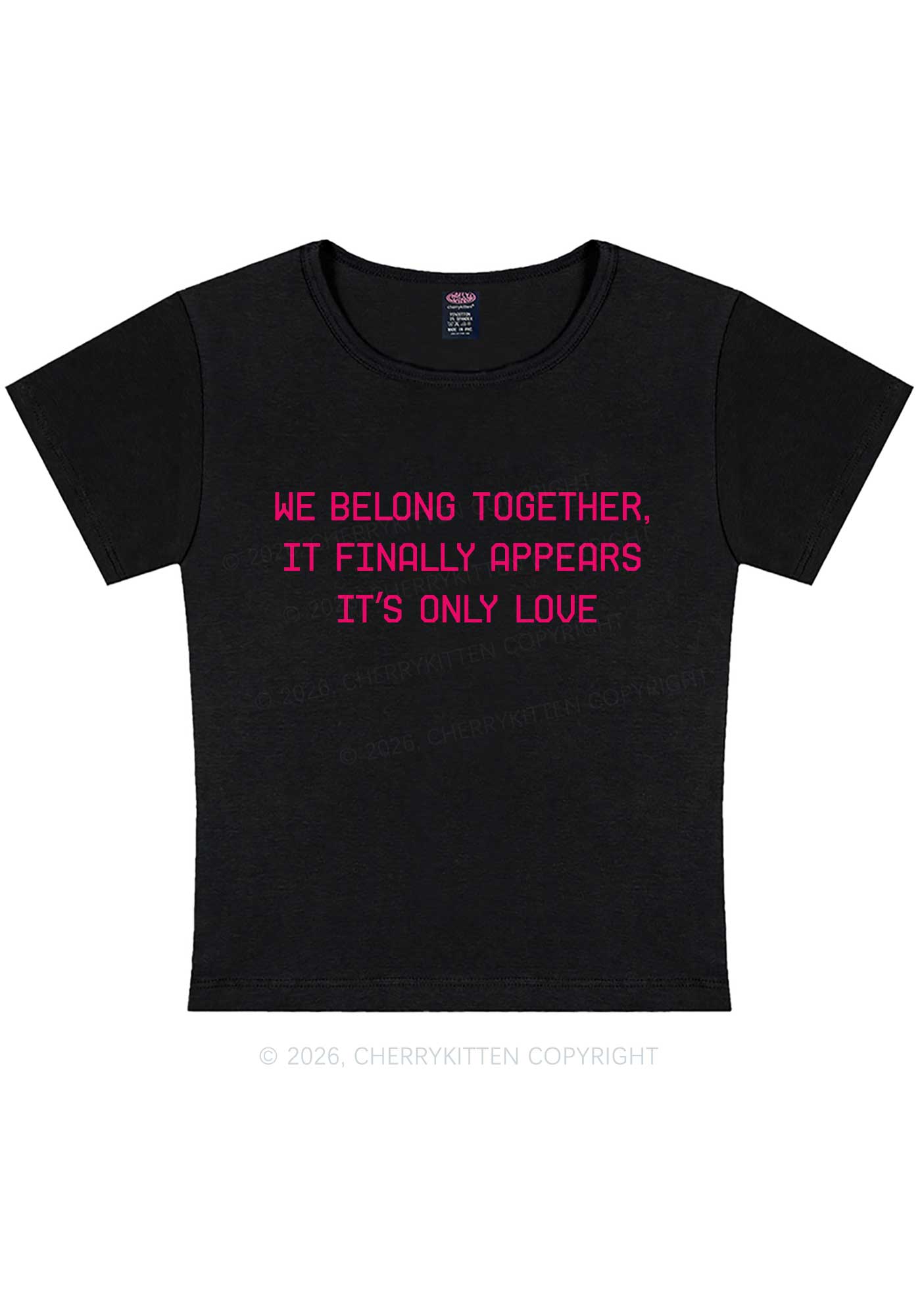 We Belong Together Y2K Baby Tee Cherrykitten