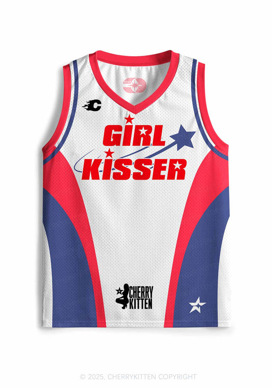 Custom Girl Kisser Pride Y2K Sport Jersey Tank Cherrykitten