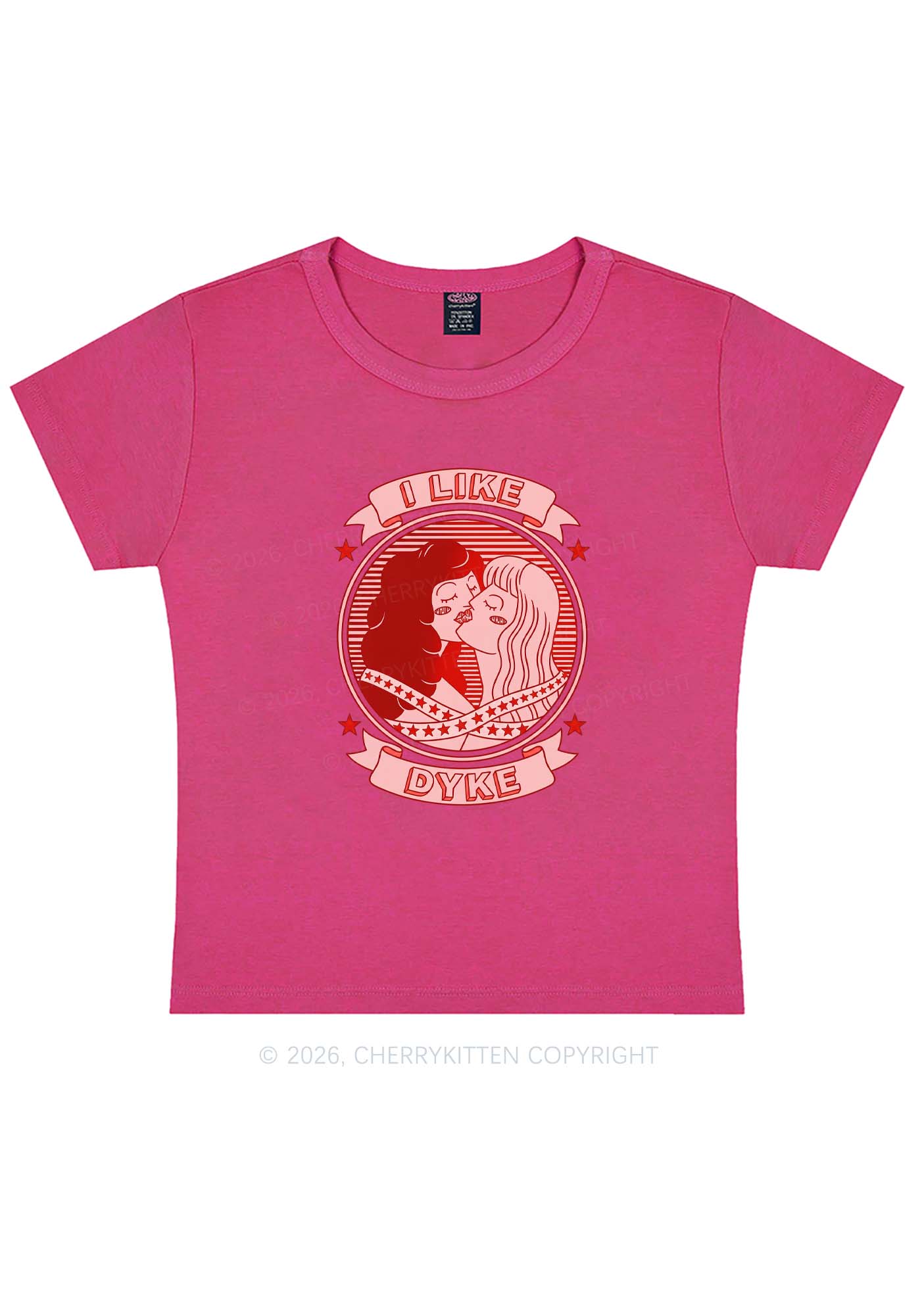 I Like Dyke Pride Y2K Baby Tee Cherrykitten
