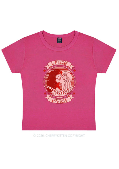 I Like Dyke Pride Y2K Baby Tee Cherrykitten