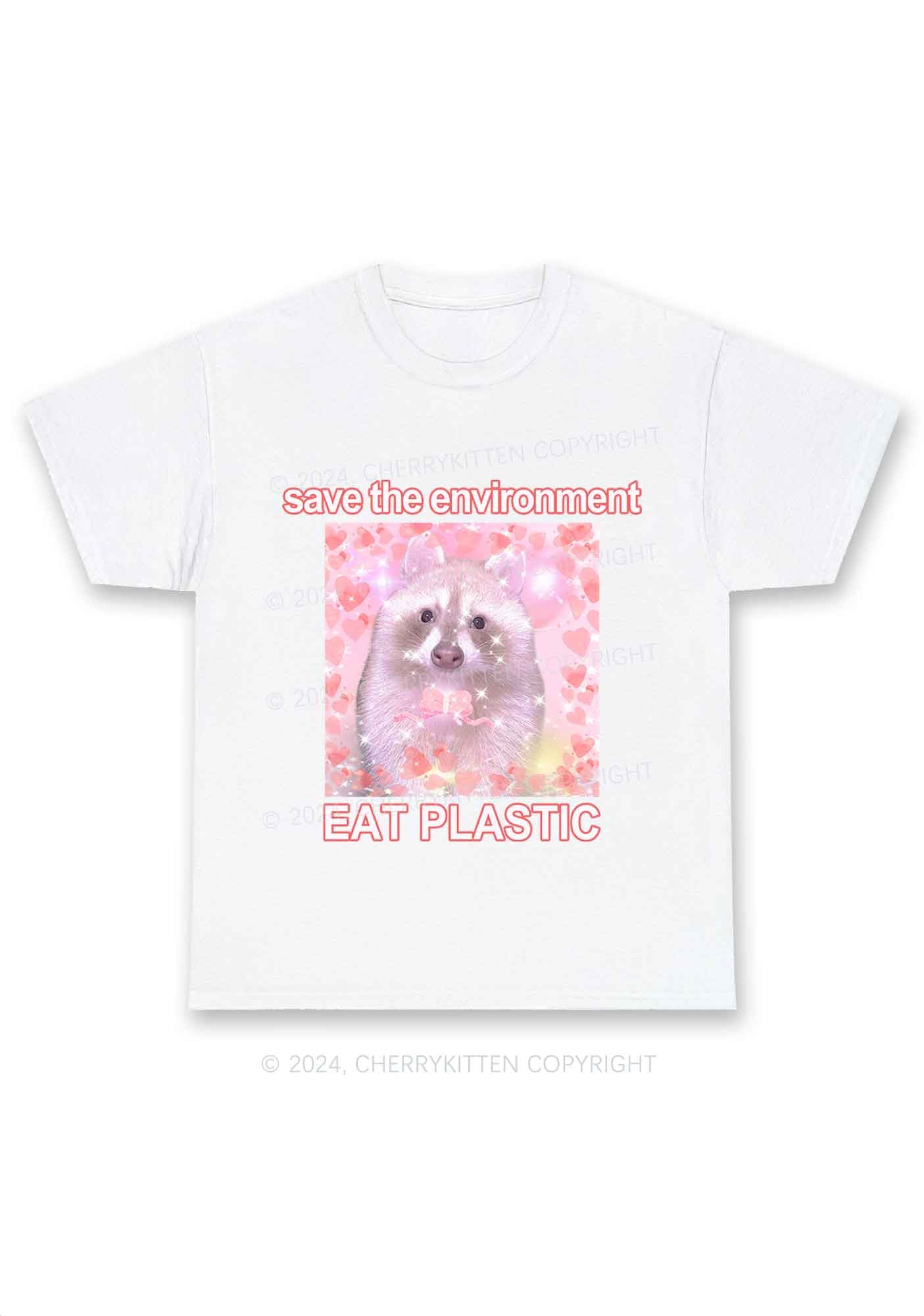 Save The Environment Y2K Chunky Shirt Cherrykitten