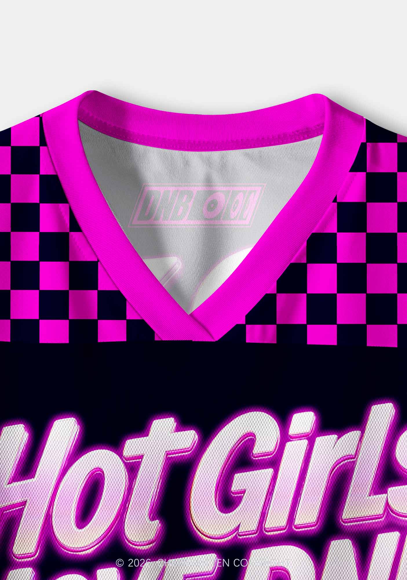 Hot Girls Love DNB Y2K Crop Sport Jersey Shirts Cherrykitten