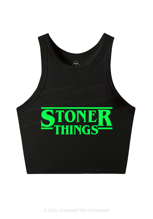 Stoner Things Y2K Crop Tank Top Cherrykitten