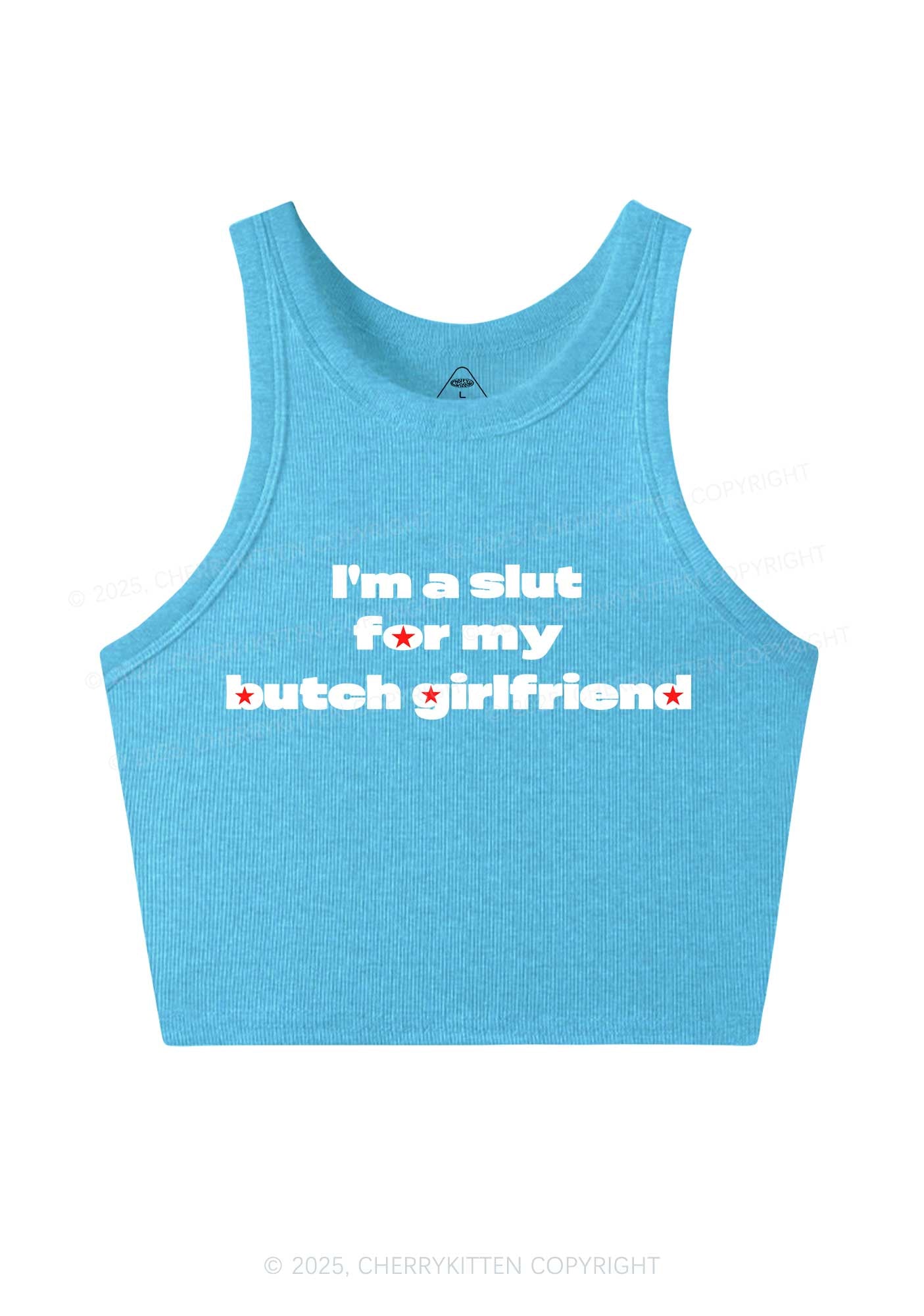 Slxt For Butch Girlfriend Pride Y2K Crop Tank Top Cherrykitten