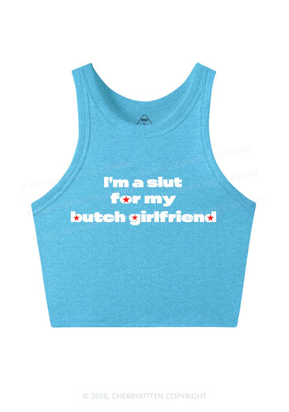 Slxt For Butch Girlfriend Pride Y2K Crop Tank Top Cherrykitten