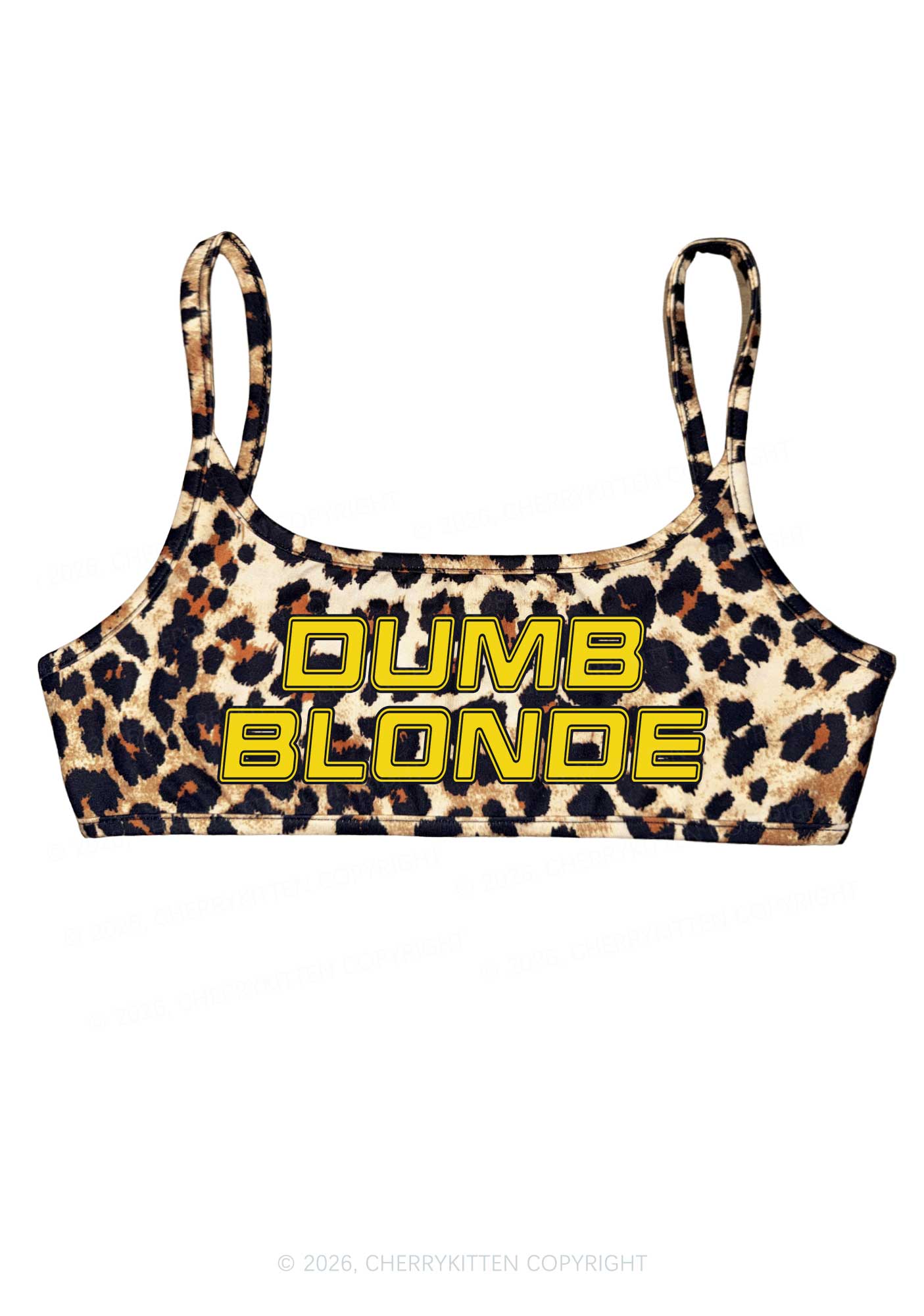 Dumb Blonde Y2K Super Crop Cami Cherrykitten