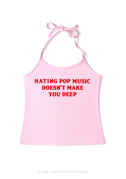 Hating Pop Music Y2K Halter Neck Cami Cherrykitten