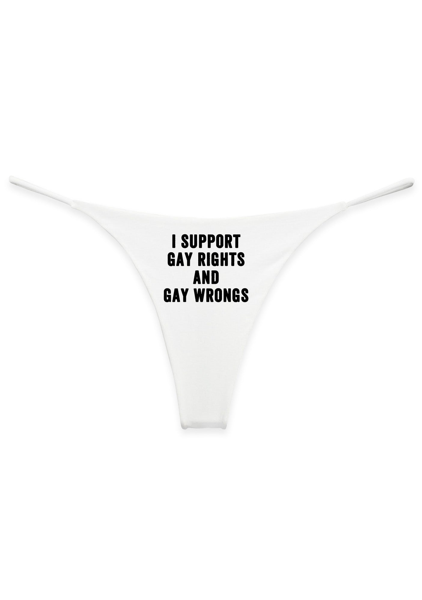 I Support Gay Rights Pride Y2K Bikini String Thong Cherrykitten