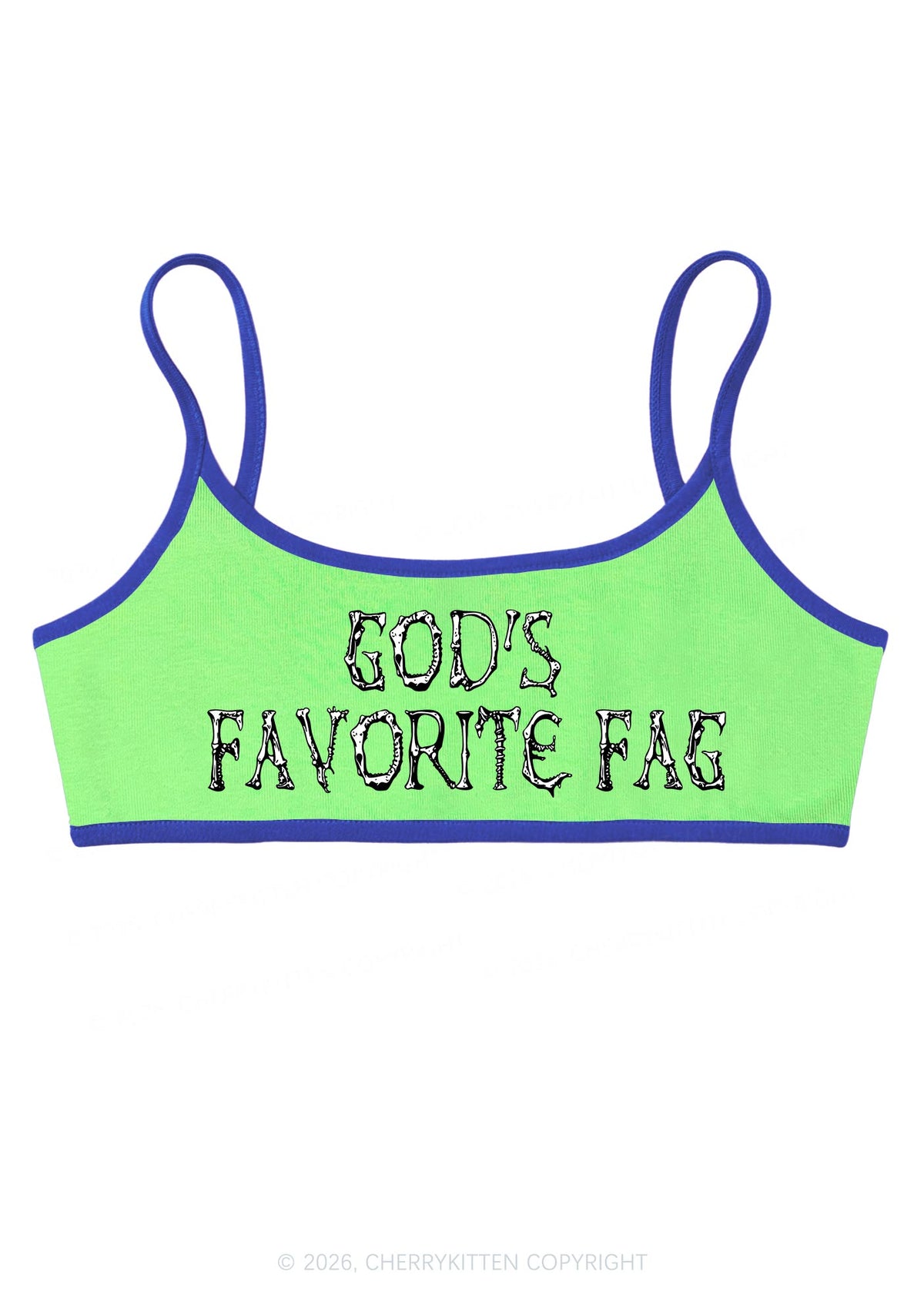 Halloween Gods Favorite Fag Y2K Super Crop Cami Cherrykitten
