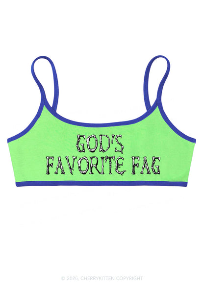 Halloween Gods Favorite Fag Y2K Super Crop Cami Cherrykitten