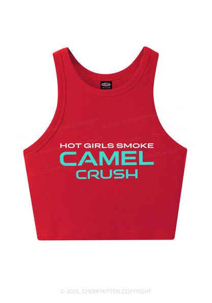 Hot Girls Smoke Mint Y2K Crop Tank Top Cherrykitten