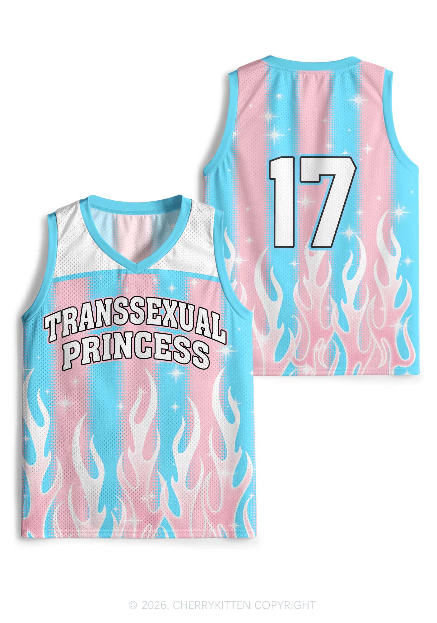 Transsexual Princess Pride Y2K Sport Jersey Tank Cherrykitten