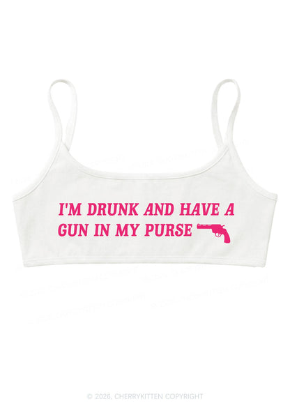 Im Drunk Y2K Super Crop Cami Cherrykitten