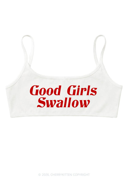 Good Girls Swallow Y2K Super Crop Cami Cherrykitten