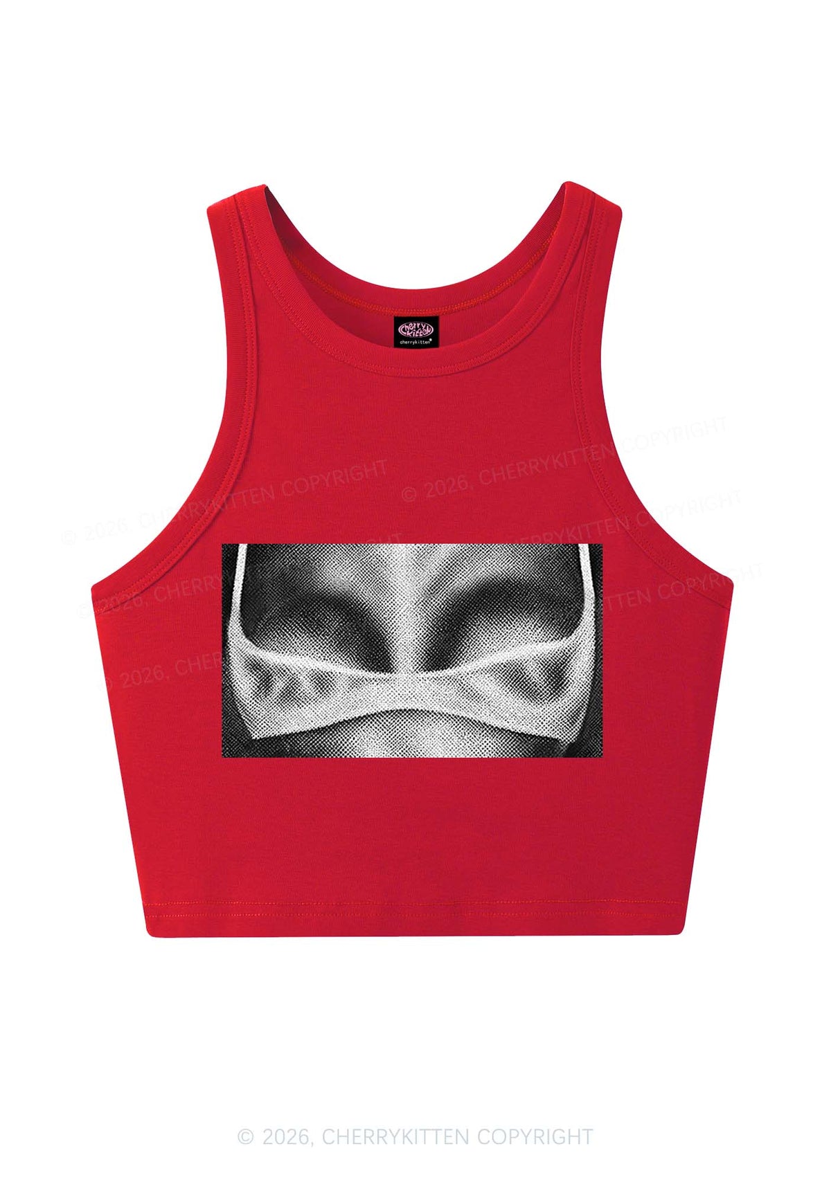 Lingerie Bxxbs Y2K Crop Tank Top Cherrykitten