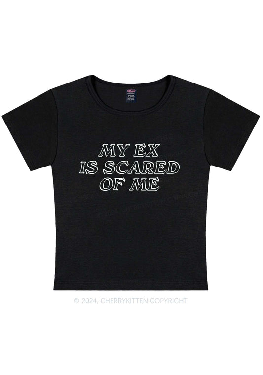 My EX Is Scared Of Me Y2K Baby Tee Cherrykitten