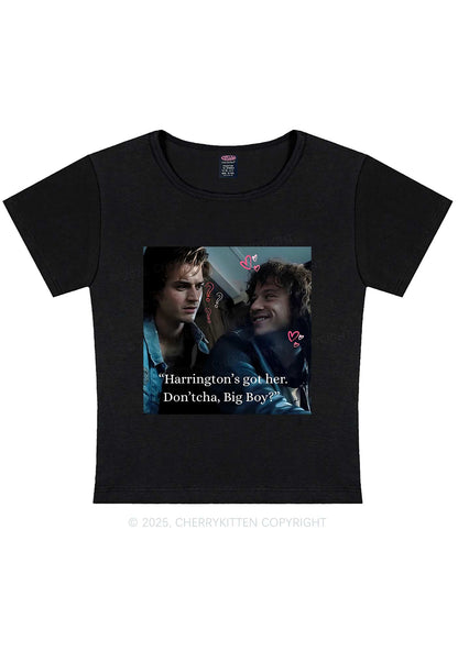 Big Boy Got Her Y2K Baby Tee Cherrykitten