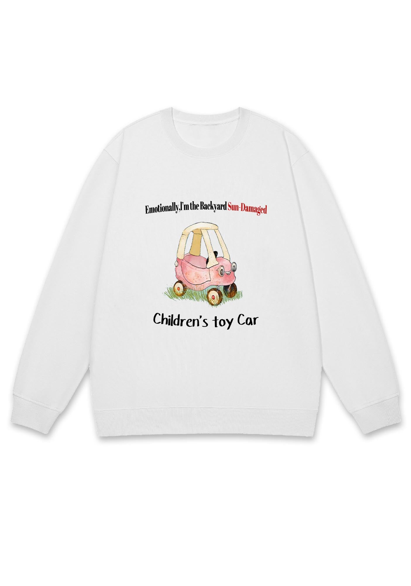 Children's Toy Car Y2K Sweatshirt