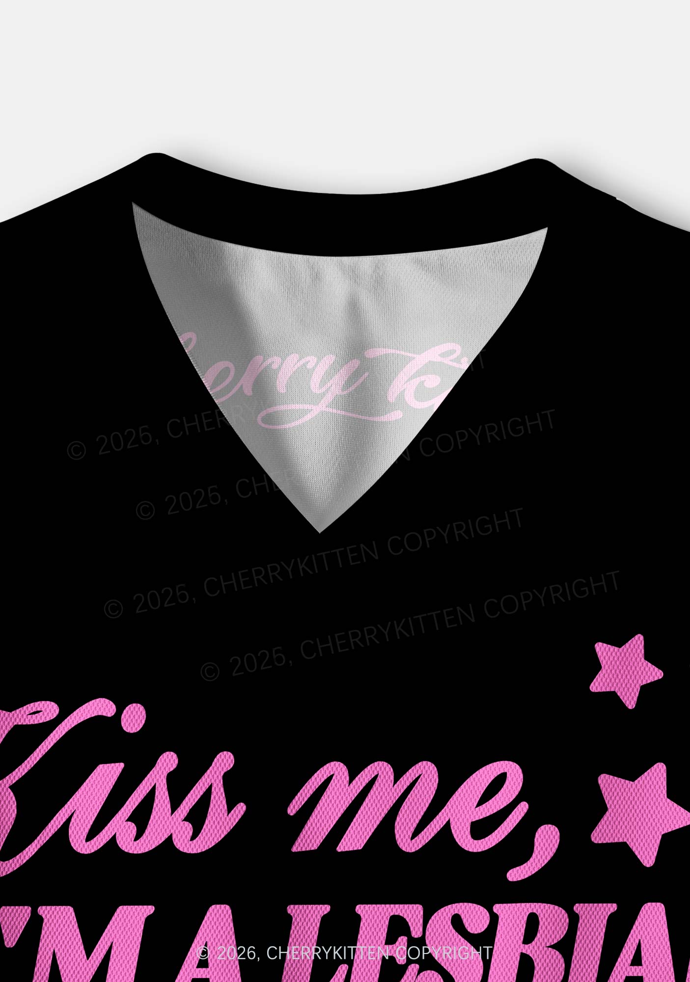 Black Kiss Me Im Lesbian Pride Y2K Crop Sport Jersey Shirts Cherrykitten