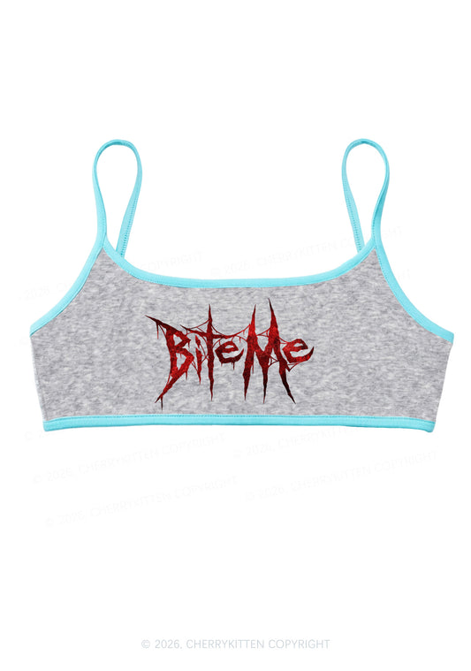 Halloween Bite Me Y2K Super Crop Cami Cherrykitten