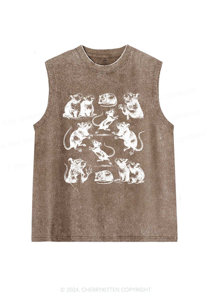 Crazy Rats Y2K Washed Tank Cherrykitten