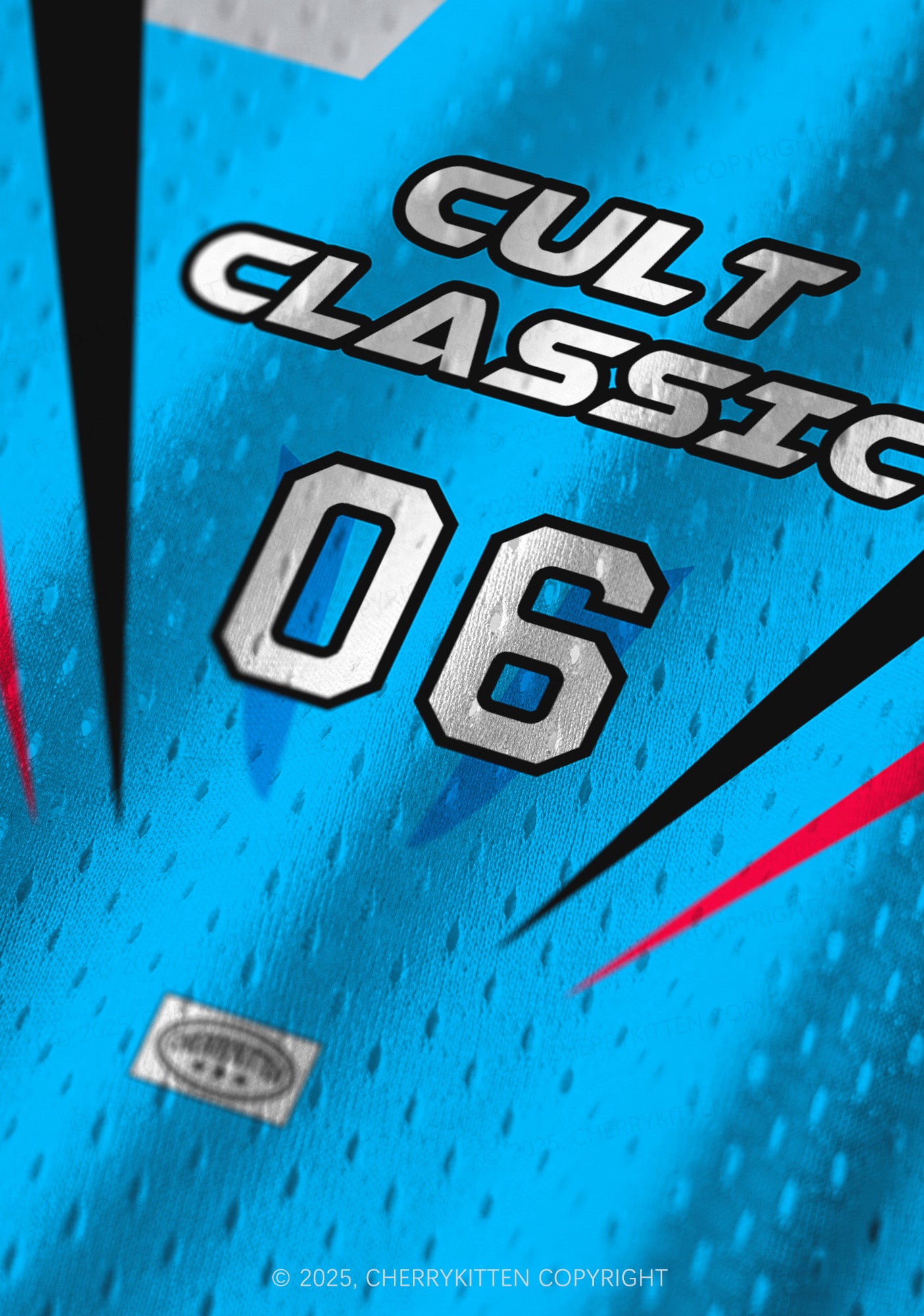 Custom Blue Cult Classic Y2K Sport Jersey Tank Cherrykitten