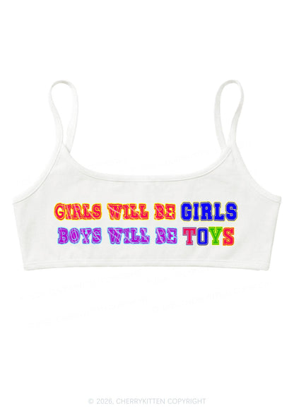 Girls Will Be Girls Y2K Super Crop Cami Cherrykitten