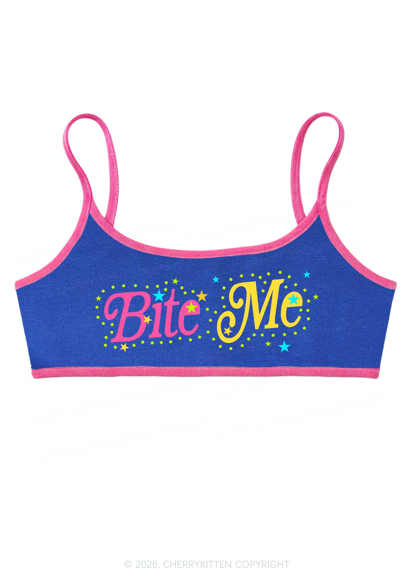 Bite Me Y2K Super Crop Cami Cherrykitten