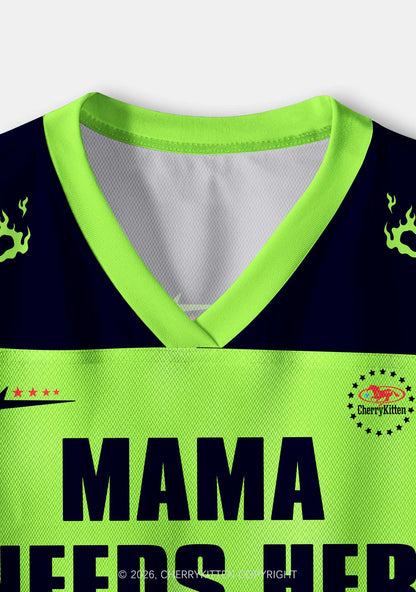 Mama Needs Her Menthols Y2K Crop Sport Jersey Shirts Cherrykitten