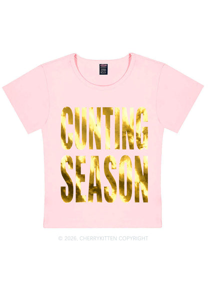 Tattoos Are Trashy Silver Foil Printed Y2K Baby Tee Cherrykitten
