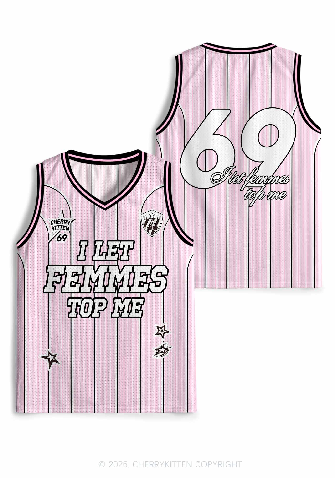 I Let Femmes Top Me Pride Y2K Sport Jersey Tank Cherrykitten