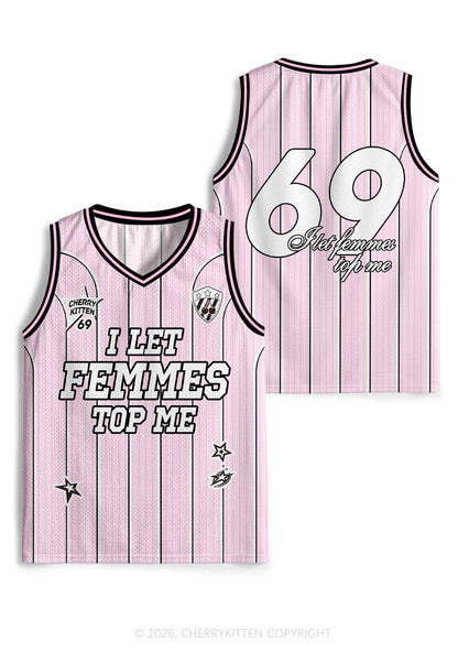 I Let Femmes Top Me Pride Y2K Sport Jersey Tank Cherrykitten