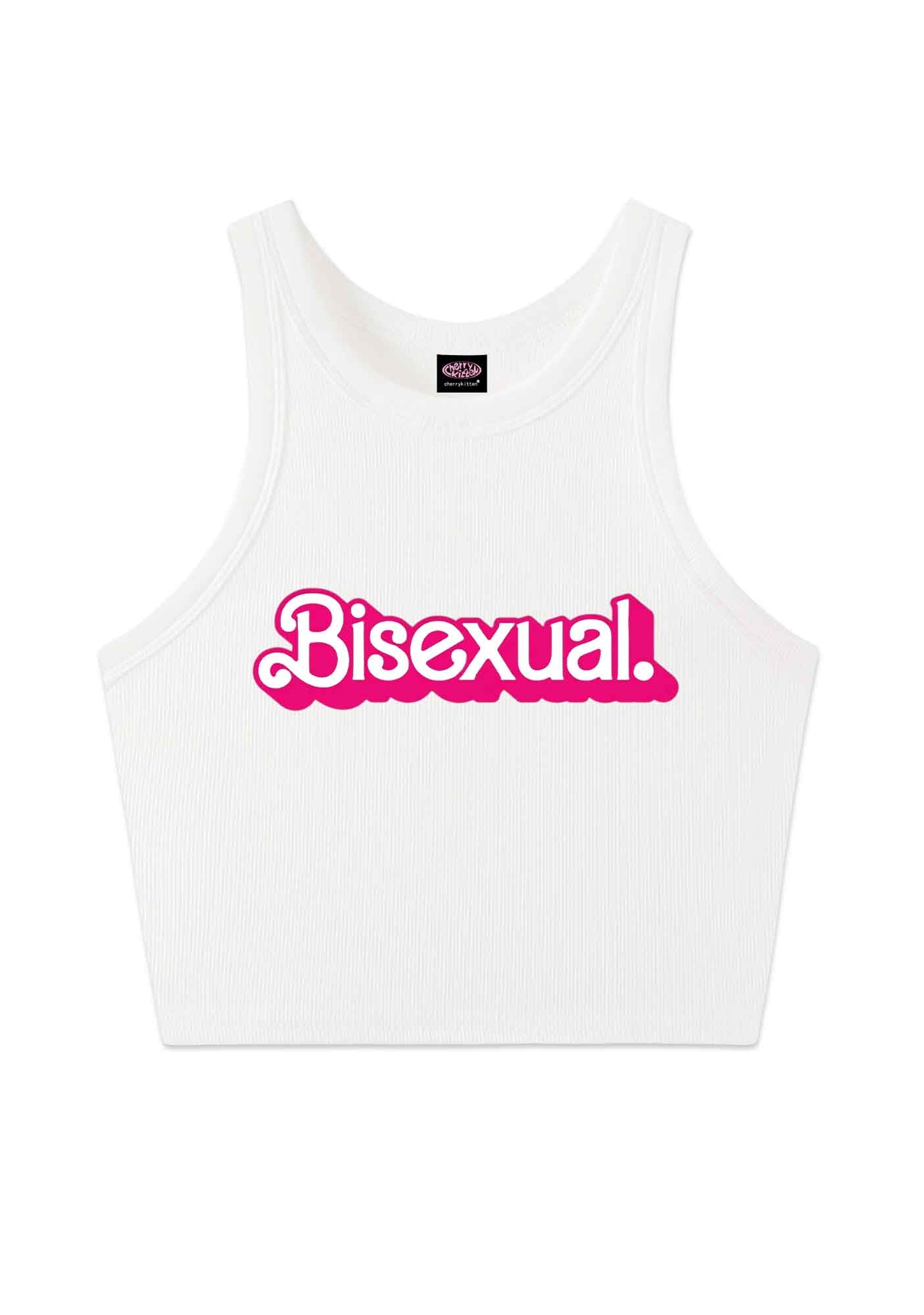 Pink Bisexual Pride Y2K Crop Tank Top Cherrykitten