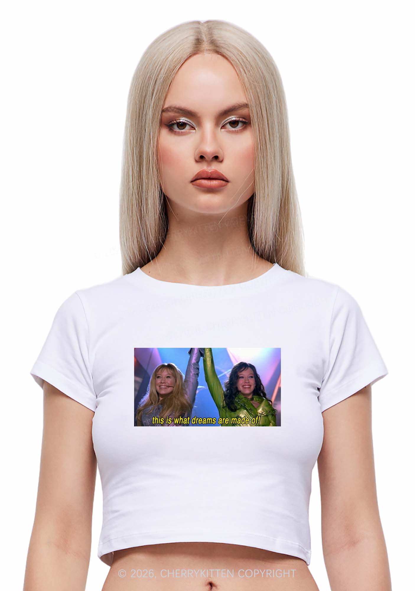This Is What Dreams Are Y2K Baby Tee Cherrykitten