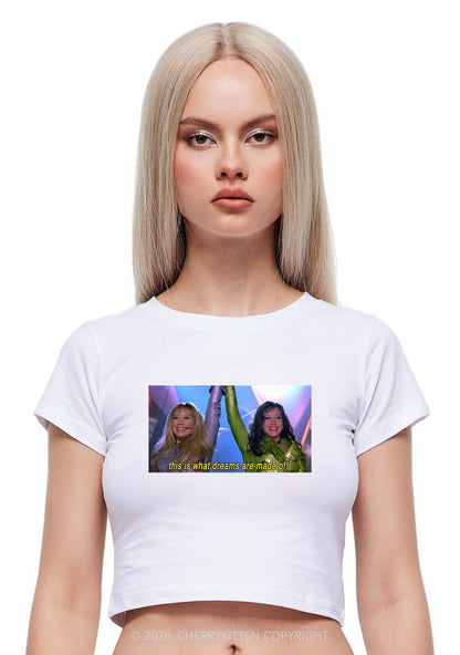 This Is What Dreams Are Y2K Baby Tee Cherrykitten