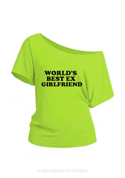 Best Ex Girlfriend Y2K Off Shoulder Tee Cherrykitten