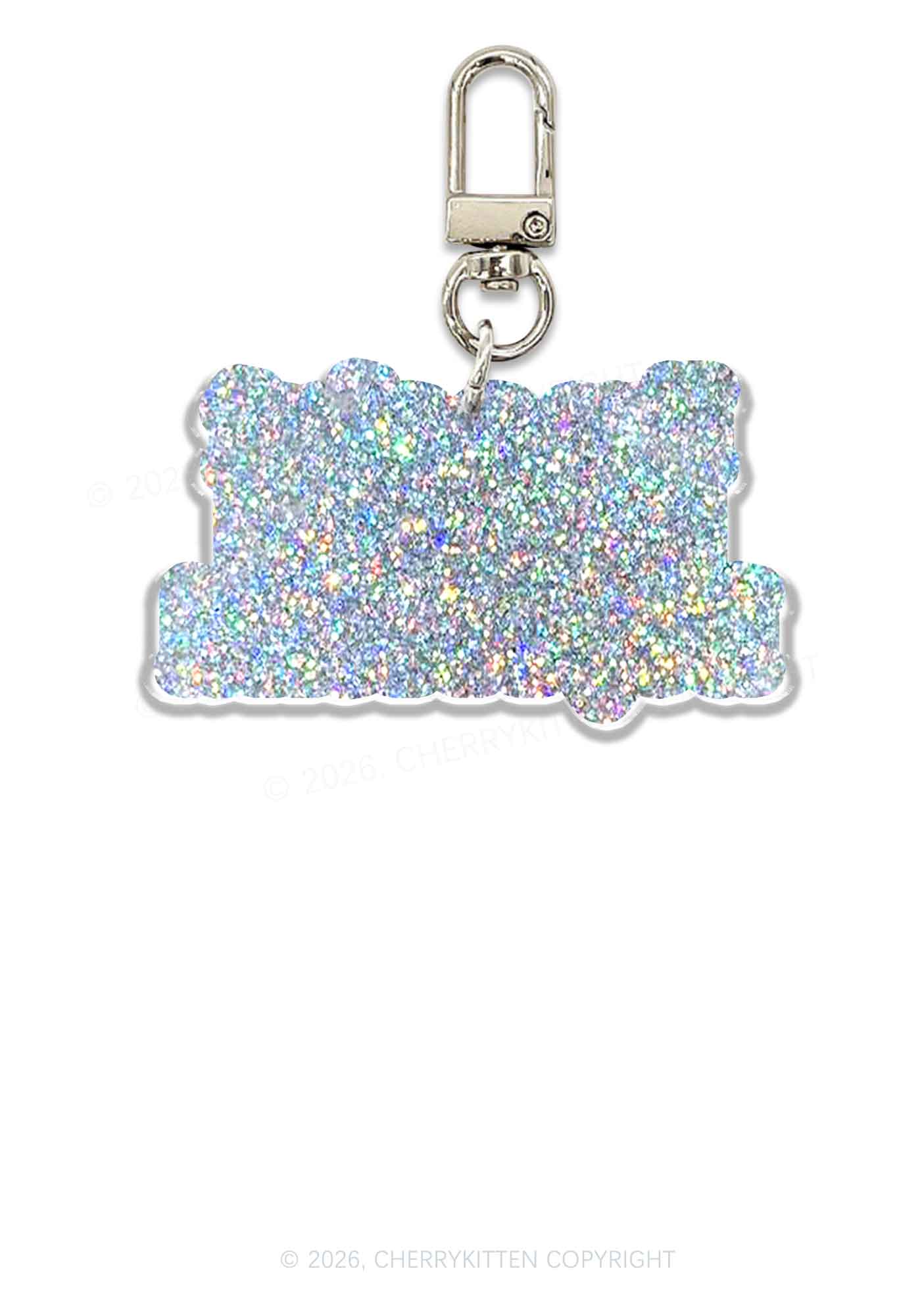 Slxt For My BF Valentine's Day 1pc Y2K Glitter Keychain Cherrykitten
