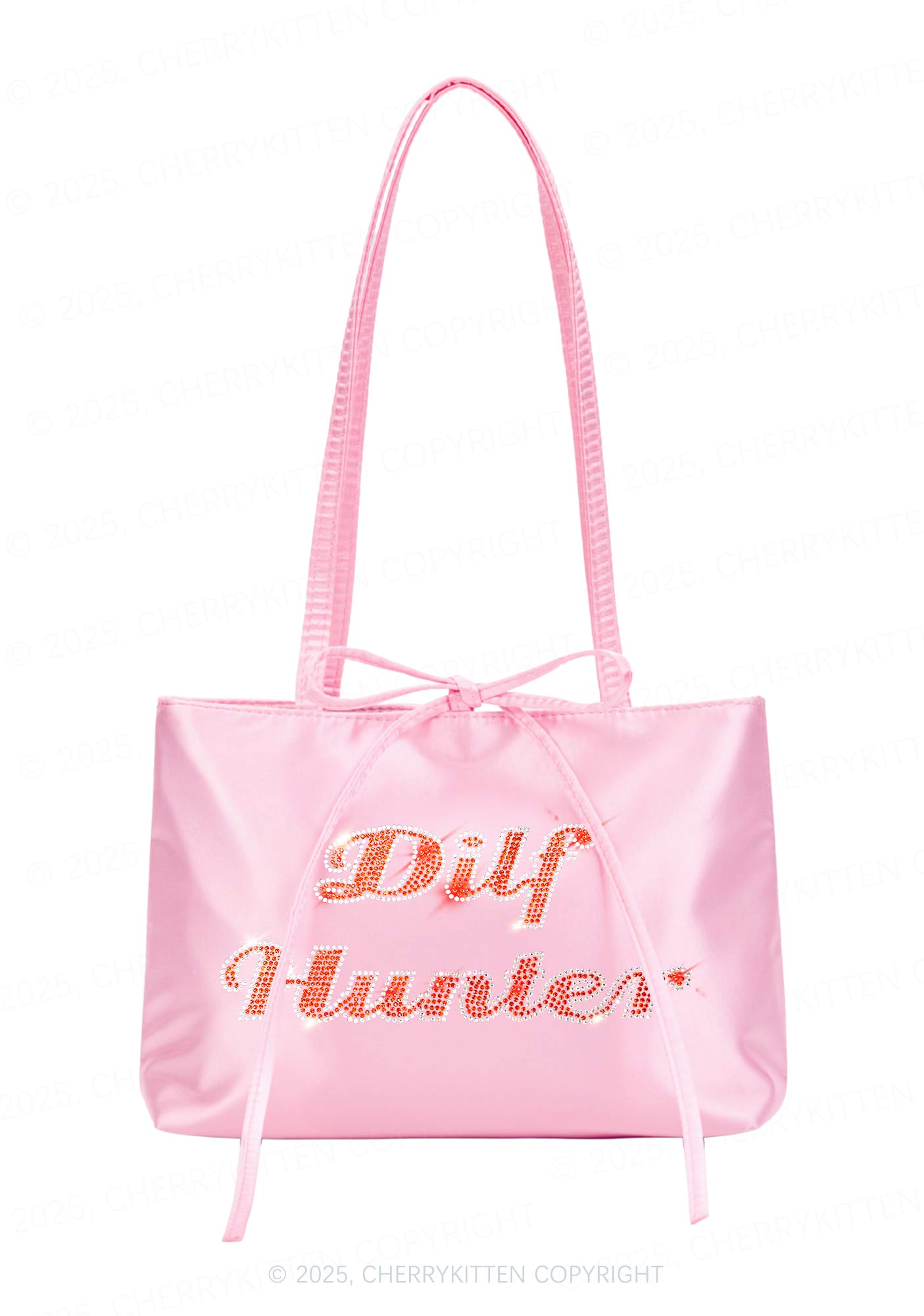 Rhinestone Green Hunter Y2K Satin Bags Cherrykitten