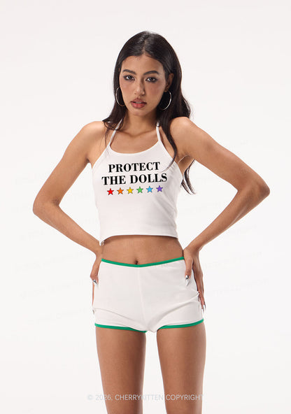 Protect The Dolls Pride Y2K Halter Neck Cami Cherrykitten