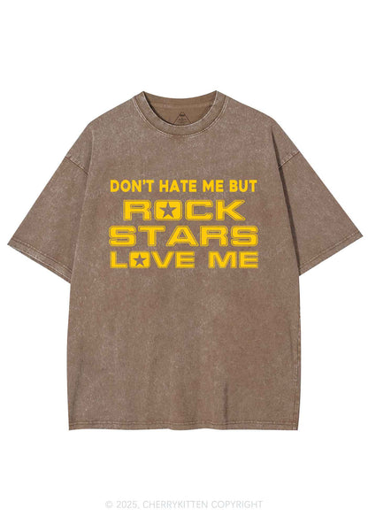 Rock Stars Love Me Y2K Shirts Washed Tee Cherrykitten