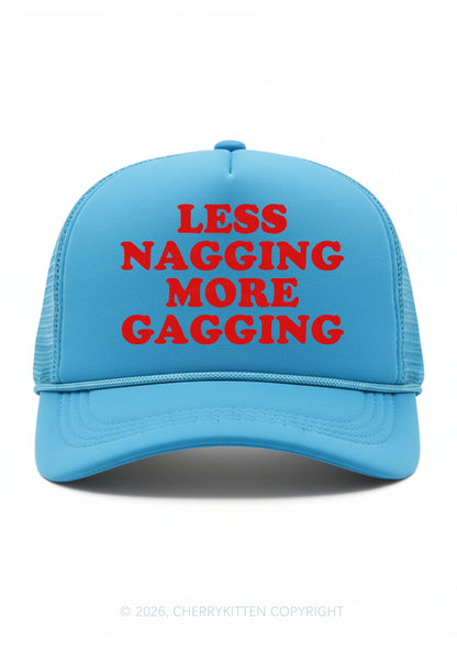 Less Nagging More Gagging Y2K Trucker Hat Cherrykitten