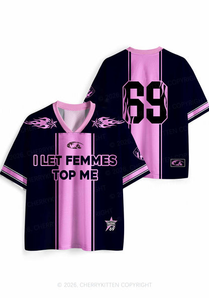 Pink Flame Star Femmes Top Me Pride Y2K Sport Jersey Shirts Cherrykitten